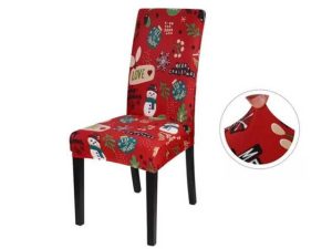 PROTECTORES DE SILLA TELA NAVIDAD