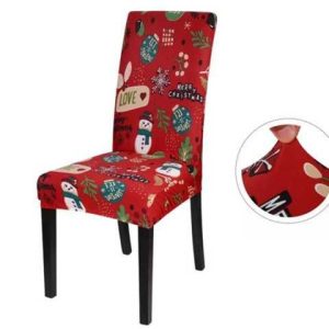 PROTECTORES DE SILLA TELA NAVIDAD