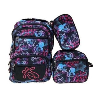 MOCHILA ESCOLAR TOTTO 3 ACCESORIOS
