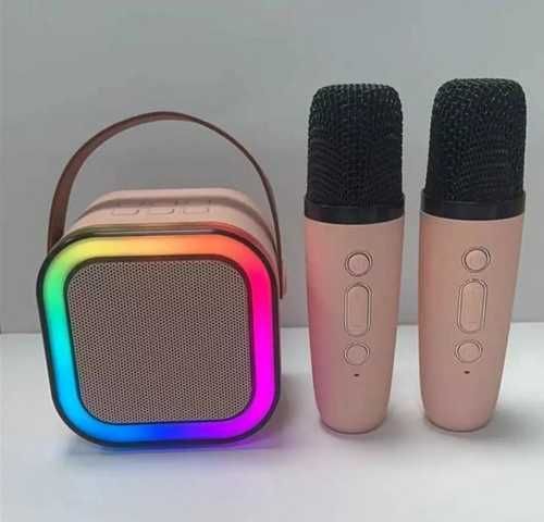 PARLANTE KARAOKE CON 2 MICROFONOS