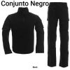 CONJUNTO TACTICO BUZO+PANTALON NEGRO