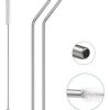 SET 5 SORBETES REUTILIZABLES ACERO INOXIDABLE 