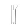 SET 5 SORBETES REUTILIZABLES ACERO INOXIDABLE 