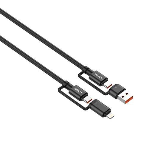CABLE LDNIO LC 16  1,2M  4 EN 1 TC-USB + TC IP