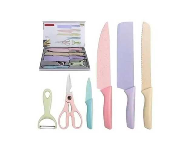 SET DE CUCHILLOS COLORES