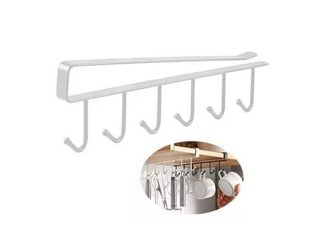 SOPORTE DE ESTANTERIA PARA TAZAS O TRAPOS