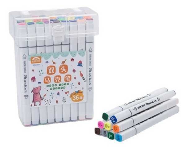 MARCADORES X 48 DOBLE PUNTA