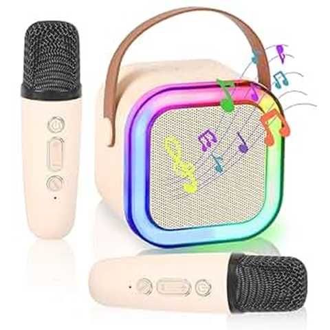 PARLANTE KARAOKE CON 2 MICROFONOS