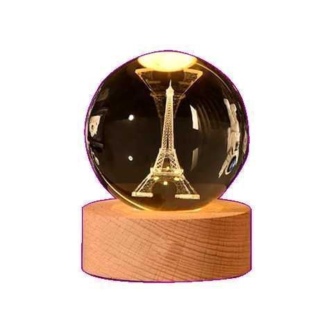 LAMPARA BOLA DE CRISTAL 6CM