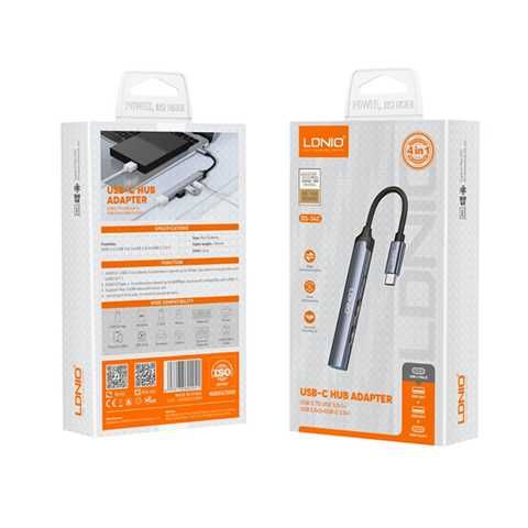 HUB LDNIO DS-34C TC to USB- 3,0 + USB  2,0