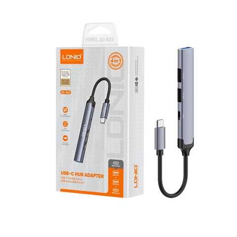 HUB LDNIO DS-34C TC to USB- 3,0 + USB  2,0