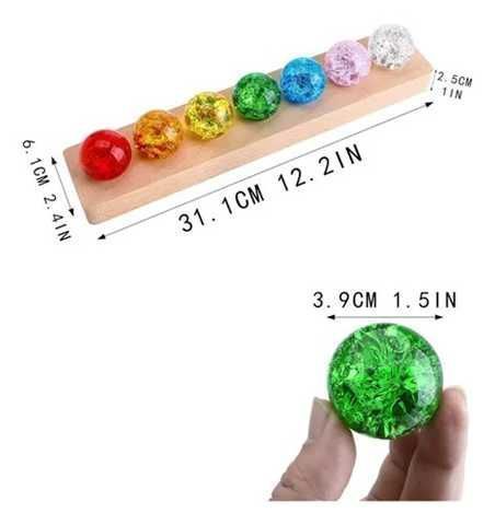 LAMPARA DE 7 ESFERAS CRISTAL