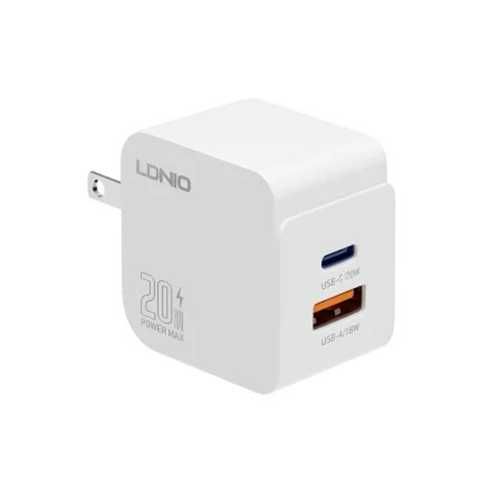CARGADOR LDNIO Q1 20W 2P PD + USB + cab TC-IPH