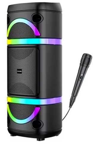 PARLANTE CS-8802 8PULG X2 + MICRÓFONO