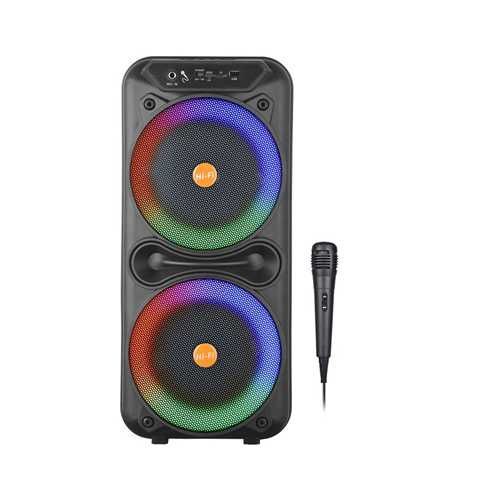 PARLANTE CS-8800 8PULG X2 + MICRÓFONO