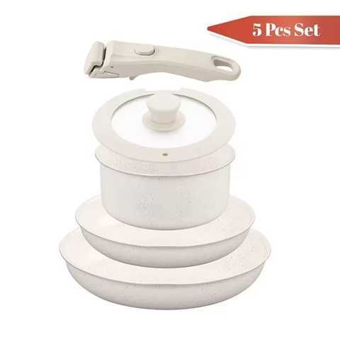 JUEGO DE OLLAS CON MANGO DESMONTABLE