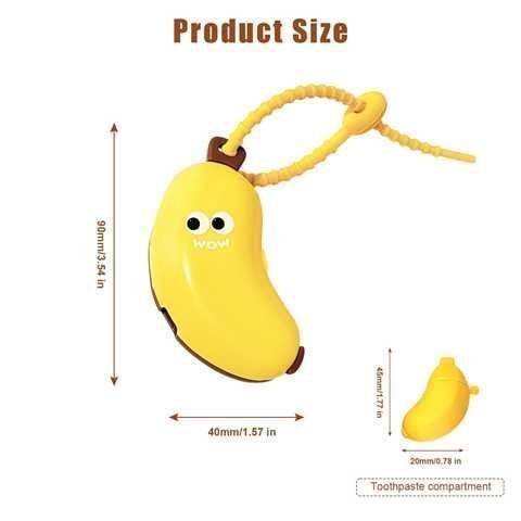 ORGANIZADOR PORTATIL DE CEPILLO Y PASTA BANANA