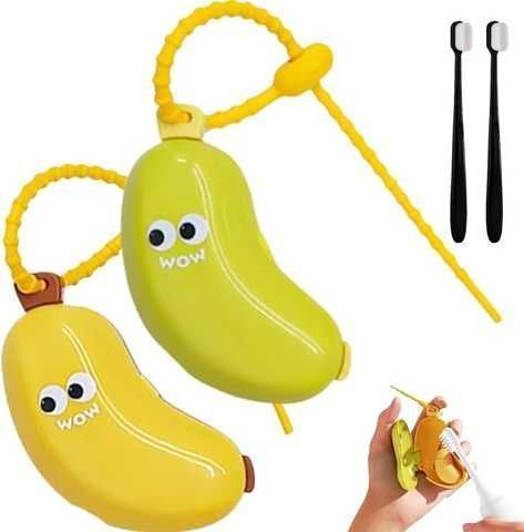 ORGANIZADOR PORTATIL DE CEPILLO Y PASTA BANANA