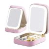 MINI COSMETIQUERA PORT.  ESPEJO Y LUZ 