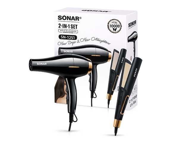 KIT SECADORA Y PLANCHA SONAR 10000W