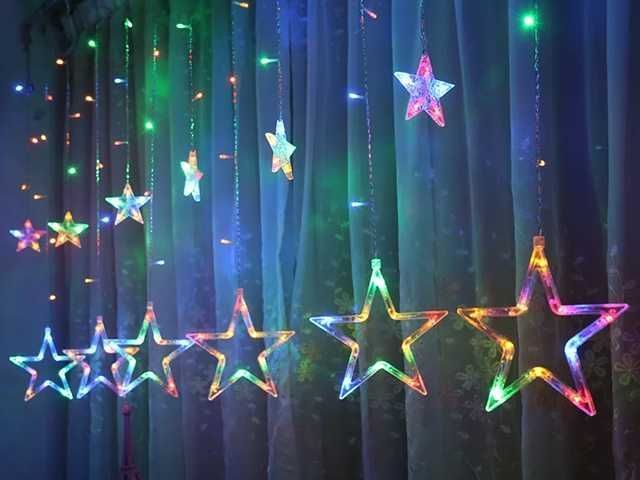 CORTINA DE LUZ ESTRELLA FLORES Y-9