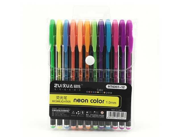 MARCADORES DE COLORES NEON X12