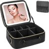 COSMETIQUERA CON ESPEJO LED 