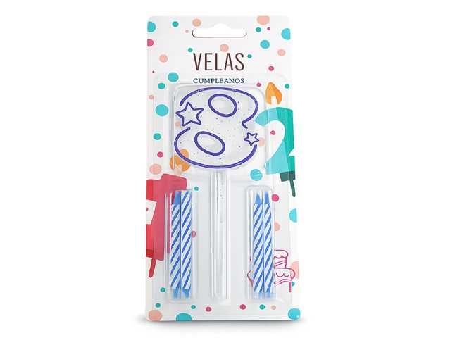 VELA DE CUMPLEANOS N8