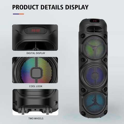 PARLANTE MEGA DR-8308 + MIC WIRELESS