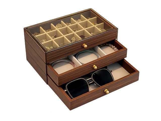 CAJA DE JOYAS DE 3 PISOS