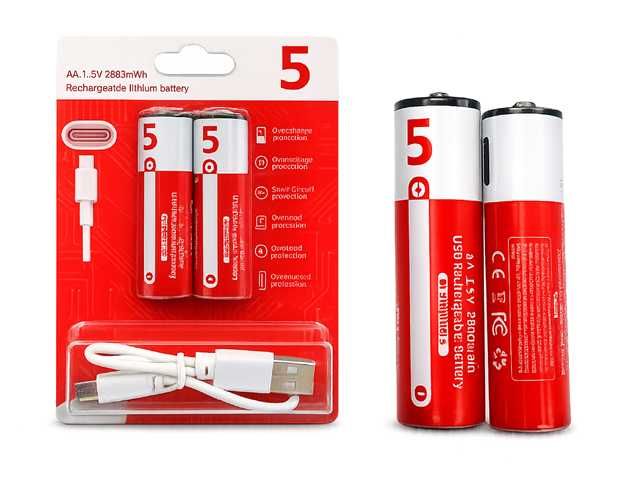 PILAS RECARGABLES AA 1.5V #5