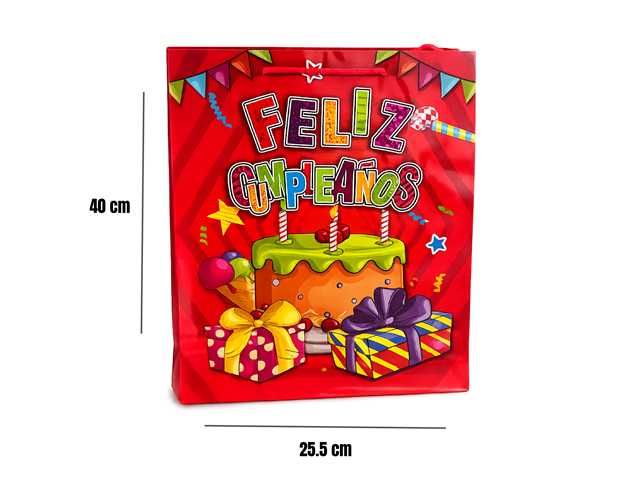 FUNDA DE REGALO FELIZ CUMPLEAÑOS
