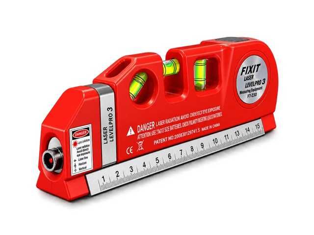 NIVEL + LASER PORTATIL 3 EN 1
